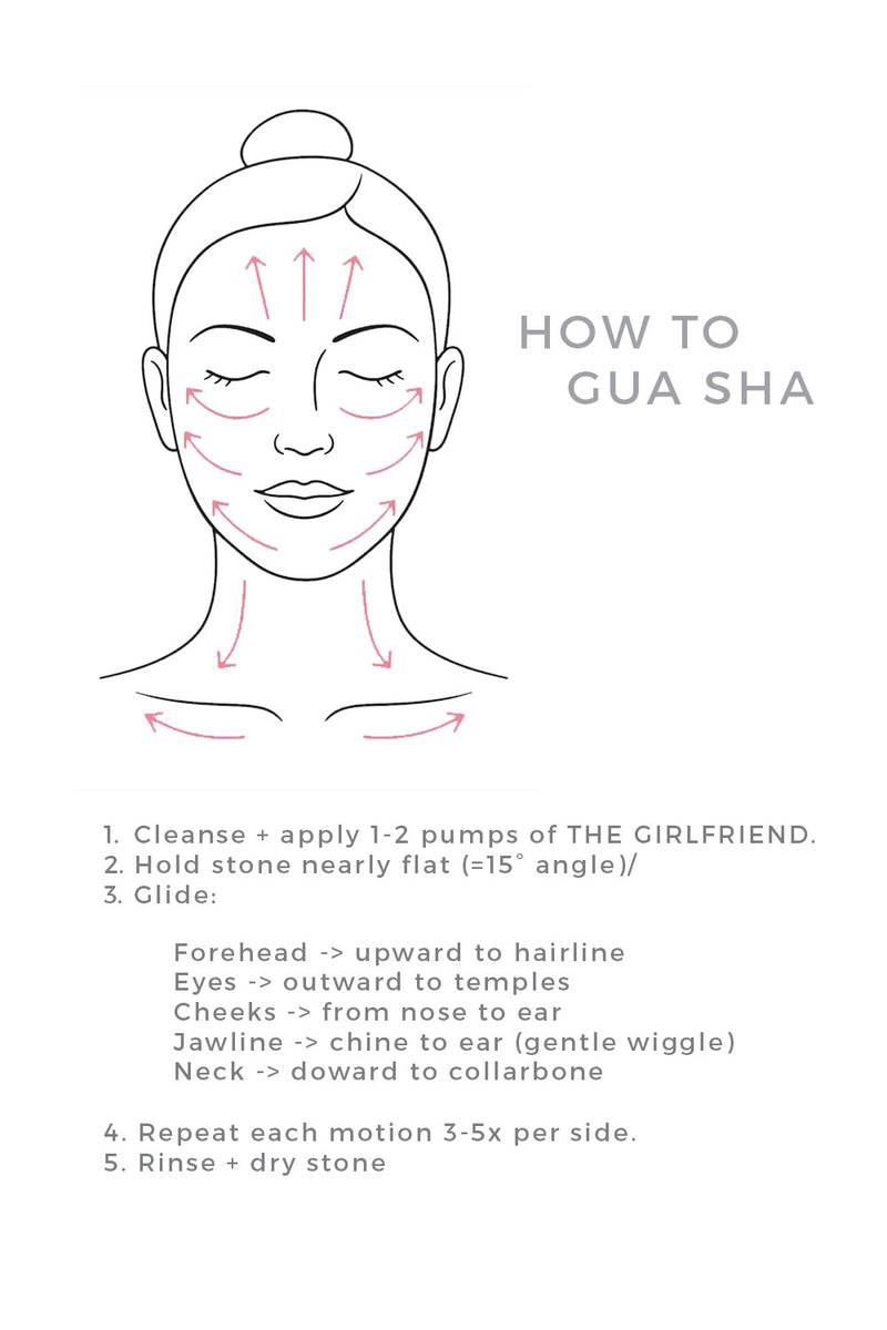 The Bestie -Rose Quartz Gua Sha Facial Sculpting Stone Tool