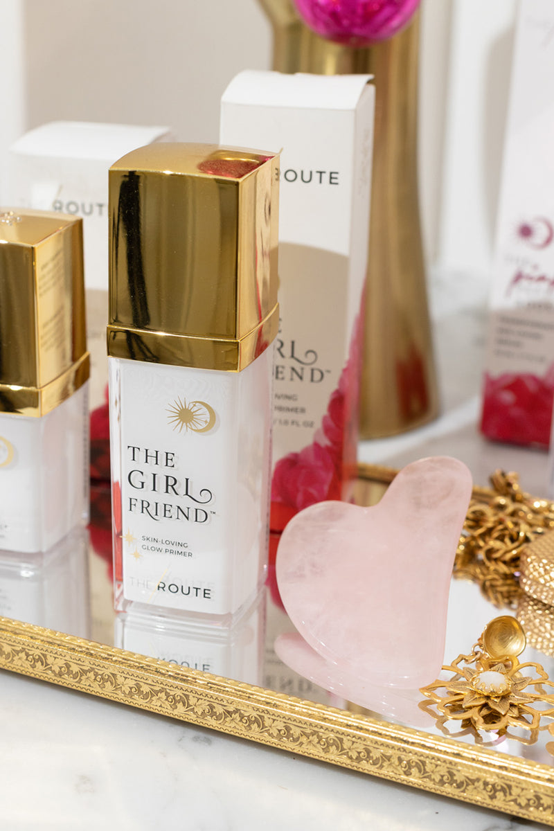 The Bestie -Rose Quartz Gua Sha Facial Sculpting Stone Tool